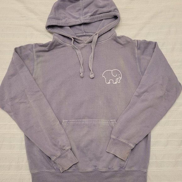 Ivory Ella Stone-Washed Mauve Hoodie - Picture 1 of 4